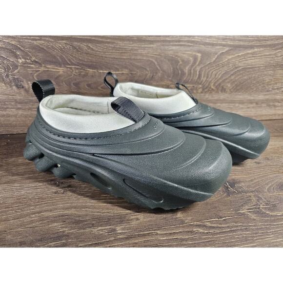 Crocs Men's Echo Storm Slip On Shoes Casual 209414-3VT Solid Kelp Size M5 W7 - Picture 1 of 9